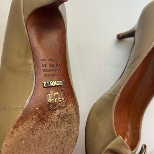 Schutz patent leather pumps used, size 39, beige