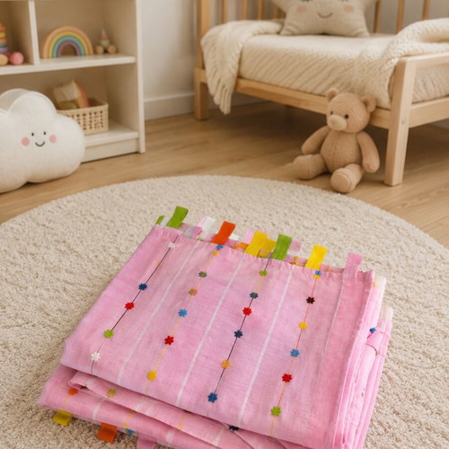 IKEA Festlig Pink Children's Curtain 120x250 cm like new