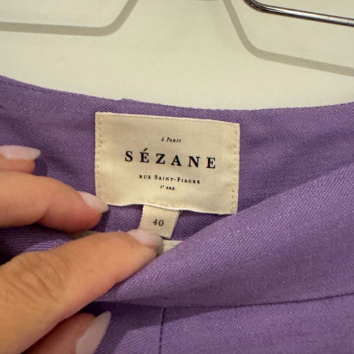 Sezane pants new, purple, size L