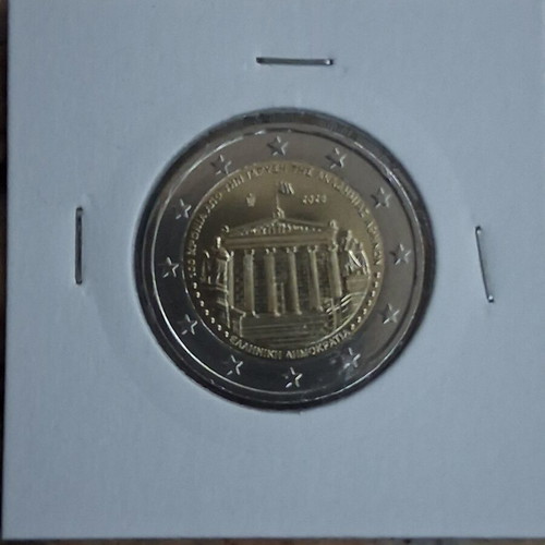 Collectible 2 Euro Bank of Greece 100 Years Academy 2026 new