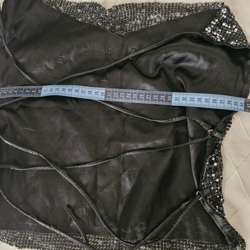 Top size S 36 8 like new, black sequined