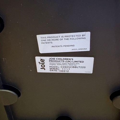 Joie Stages Model C0925 car seat used, faded fabric, no Isofix
