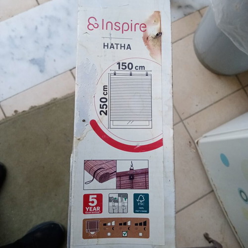 Bamboo Roller Blind Hatha 150x250cm new with mechanism