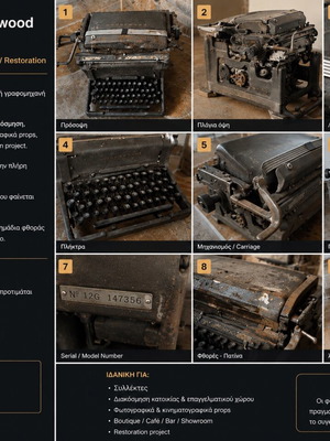 Vintage Underwood mechanical typewriter with patina