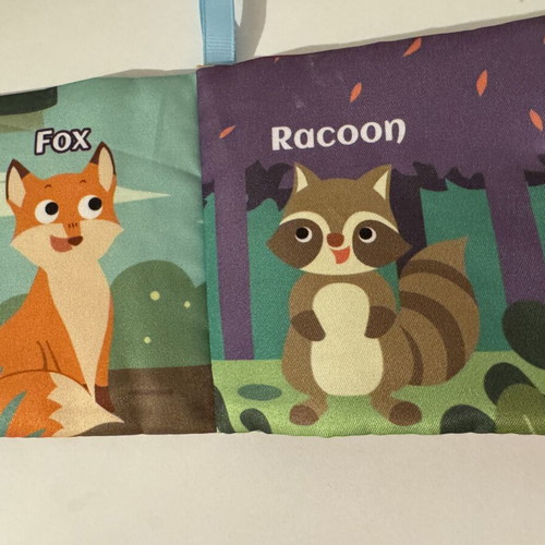 Educational booklets with animals, vegetables, colors, shapes, used, set of 8