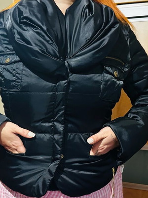 BSB Puffer Jacket μεταχειρισμένο, μέγεθος XL, μαύρο με χρυσές λεπτομέρειες