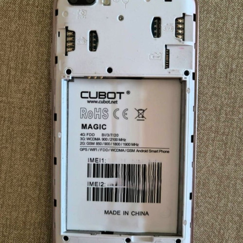 Cubot Magic 4G 3GB/16GB Dual Sim used black smartphone