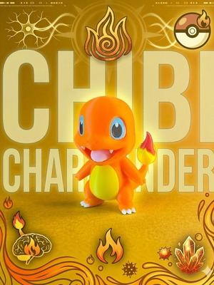 Chibi Charmander 3D printed collectible figure new
