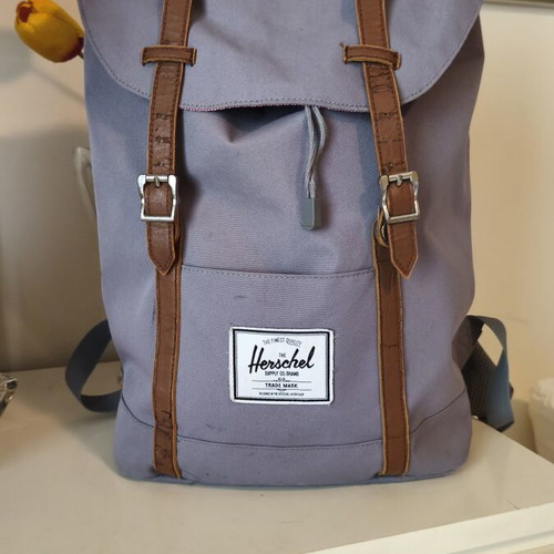 Herschel Supply Co backpack used, large gray with laptop compartment