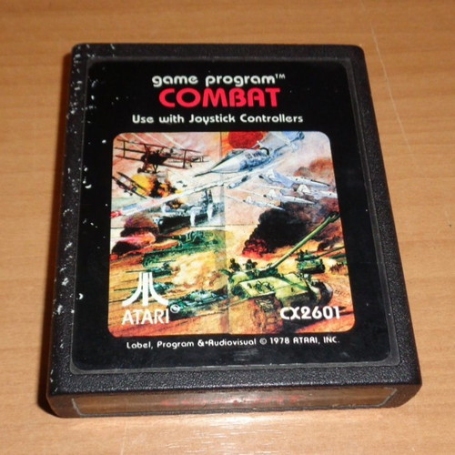 Atari 2600 Combat CX2601 cartridge used, 1978 game