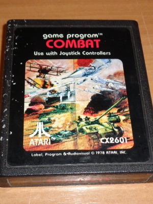 Atari 2600 Combat CX2601 cartridge used, 1978 game