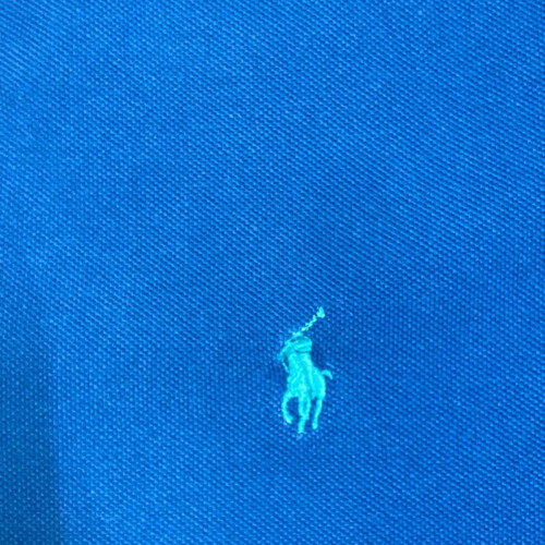 Ralph Lauren Polo shirt XL, blue with turquoise pony