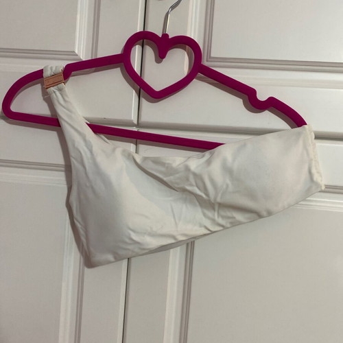 Bikini swimsuit with one shoulder used, white size M
