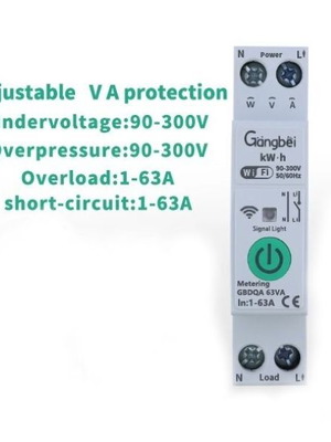 TUYA WiFi Smart 63A Rail Mount Circuit Breaker New