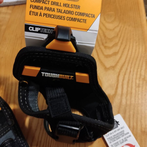 Though Built drill holster and 6-pocket tool pouch with Clip Tech