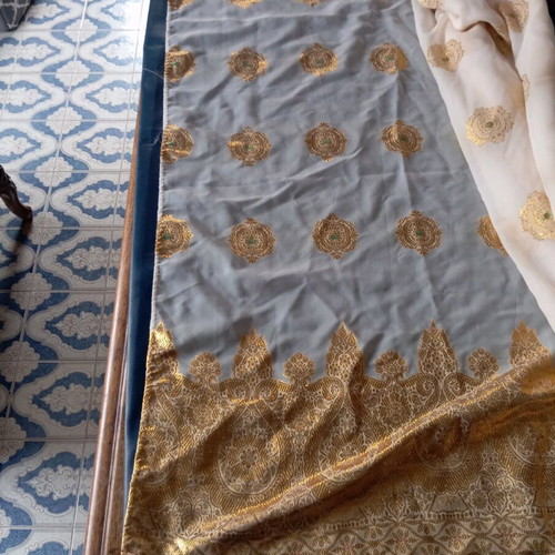 Silk fabric like new 5.5 meters length x 1 meter width