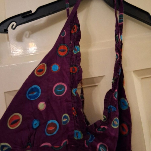 Summer dress Palme like new, purple with patterns