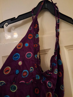Summer dress Palme like new, purple with patterns