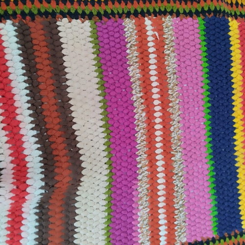 Handmade knitted throw like new, large, 390x50 cm