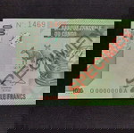 SPECIMEN. CONGO 1000 FRANCS.