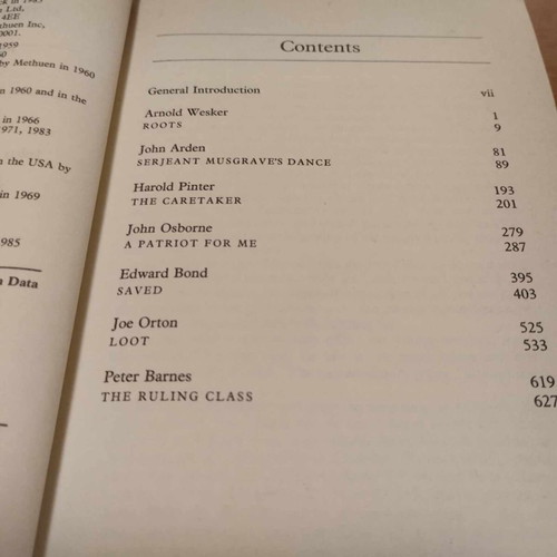 The Plays of The Sixties used book
