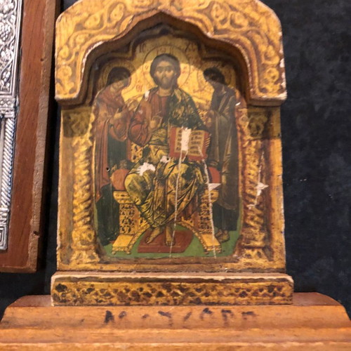 Christian Orthodox icons used, pack of 5 pieces