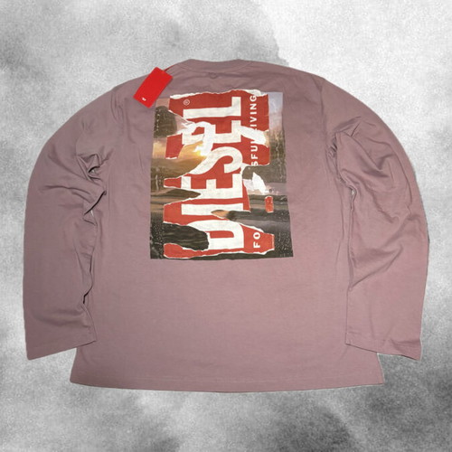 Diesel Mauve Long-Sleeve Shirt Size L New