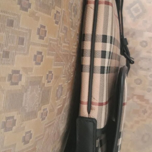 Burberry crossbody bag like new, canvas with leather details