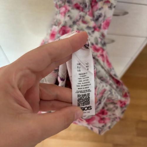 Asos Maxi Dress with Floral Pattern and Balloon Sleeves like new