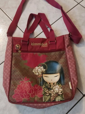 Kimmidoll crossbody bag used, red with minor wear