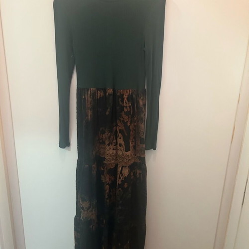 Desigual Long Dress Like New, Green