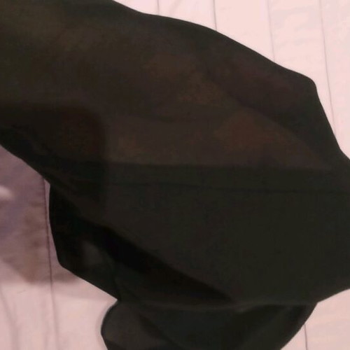 Blouse top black like new, tulle fabric texture