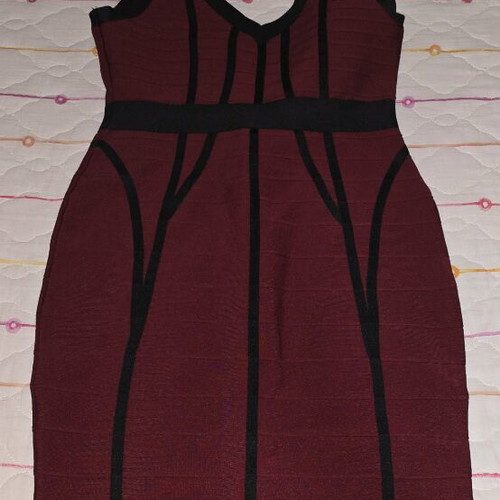Rib BSB dress red with black details new no 44 XXL