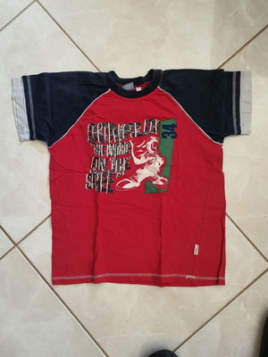 Disney Donald παιδικό Tshirt σαν καινούργιο, κόκκινο και μπλε, μέγεθος 140 cm