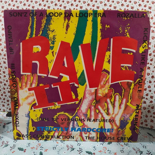 Rave II vinyl record used, strictly hardcore electronic