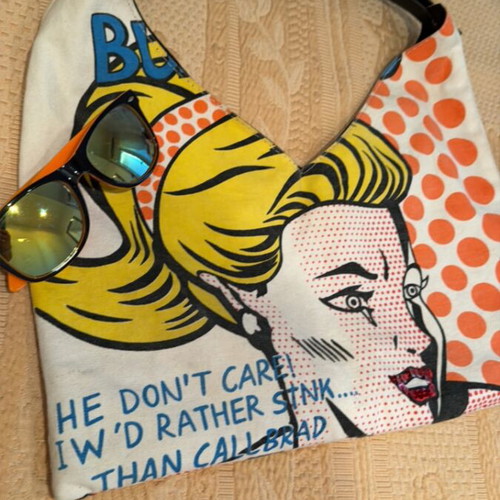 Pop Art Hobo Bag used, colorful shoulder style