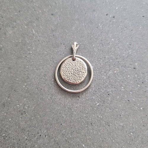 Metal pendant with Taurus zodiac sign new, silver color