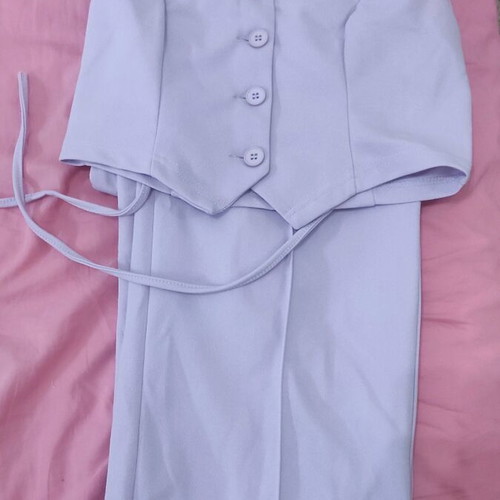 Shein lilac women's set with vest and straight-leg pants like new
