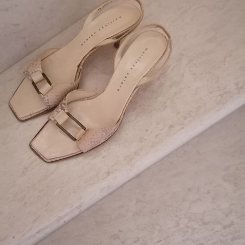 Martinez Valero sandals like new, size 40/41, beige and grey