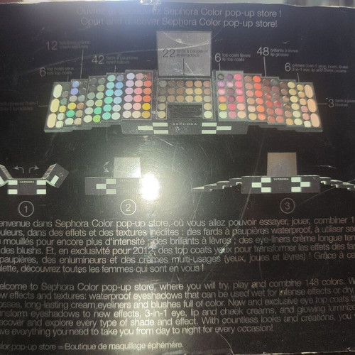 Sephora Palette new makeup with 148 colors and mirror