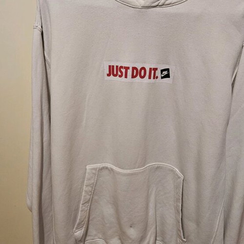 Nike hoodie used, size L, white