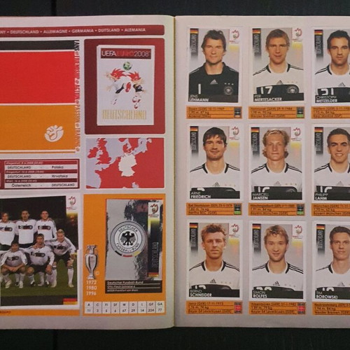 Panini EURO 2008 Austria-Switzerland album used, 100% complete
