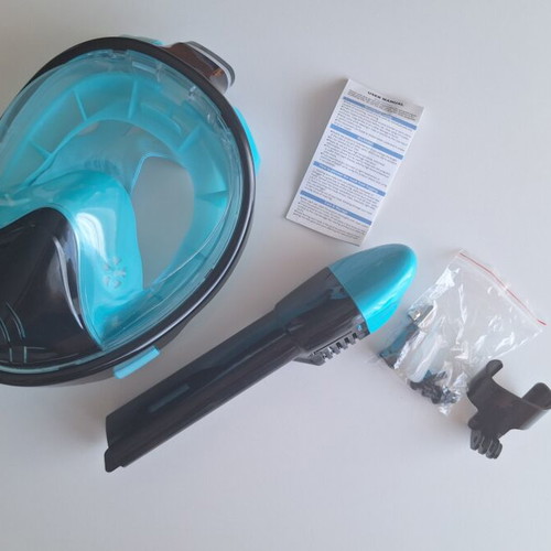 Full Face Snorkeling Mask like new with GoPro mount