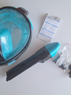Full Face Snorkeling Mask like new with GoPro mount