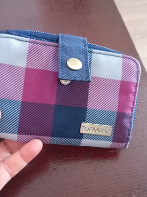 Top Model wallet for girls, very good condition, blue and purple