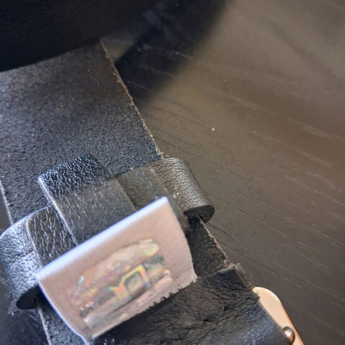 Dolce & Gabbana vintage leather belt with silver buckle, like new, 110 cm