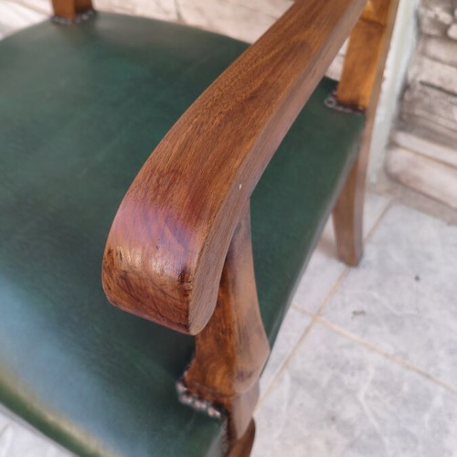 Office chair solid walnut wood, excellent condition