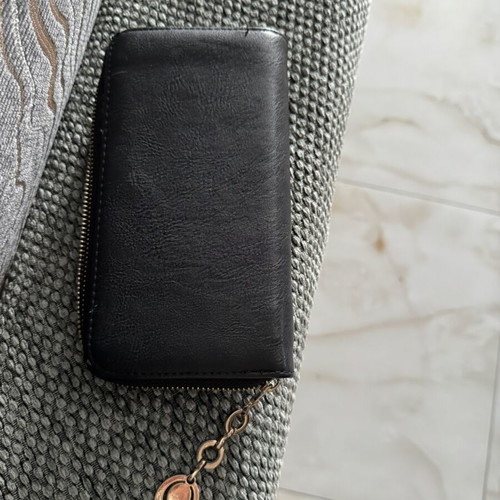 Wallet black and beige