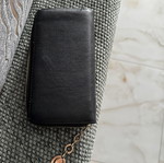 Wallet black and beige