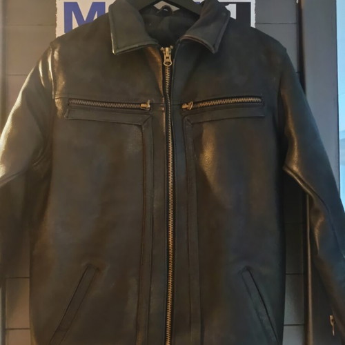 Jacket Leader Vainas leather, like new, black, thick material
